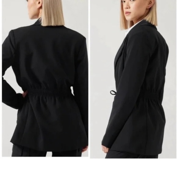 NWOT Athleta Endless Primatwill Blazer Green / Gray - Picture 9 of 13